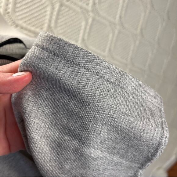 RED BY CYRUS |  Gray 3/4th Sleeve Tight Knit Ruffled Collar Sweater - Picture 5 of 8